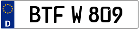 Trailer License Plate